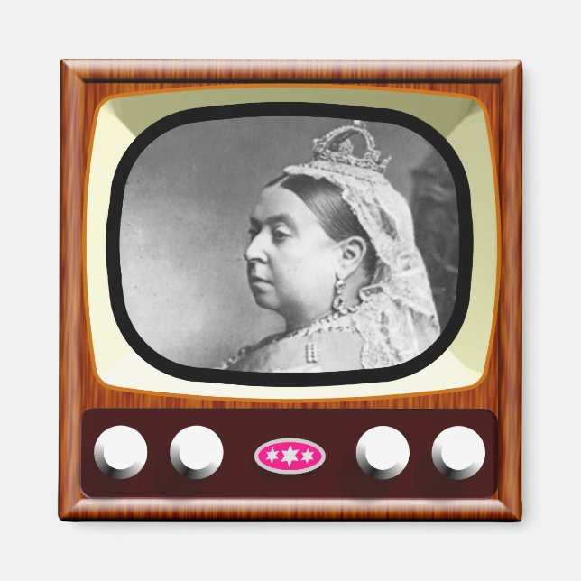 Queen Victoria im Retro-TV Magnet (Vorne)