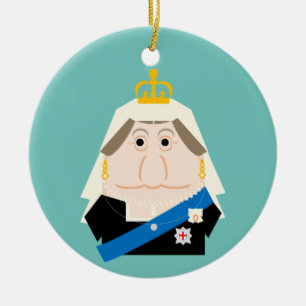 Queen Victoria Keramik Ornament