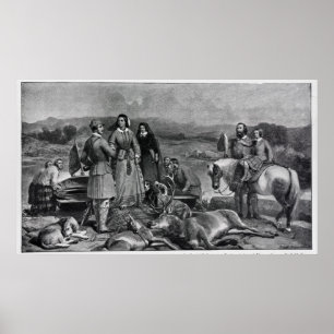 Queen Victoria Landung in Loch Muick Poster