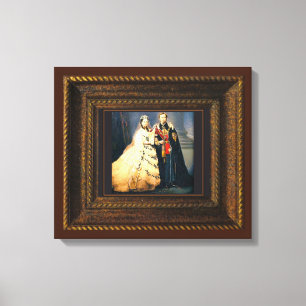 Queen Victoria Wedding Portrait Canvas Print Leinwanddruck