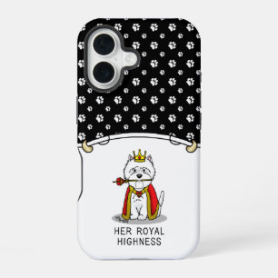 Queen Westie Hund West Highland White Terrier iPhone 16 Hülle