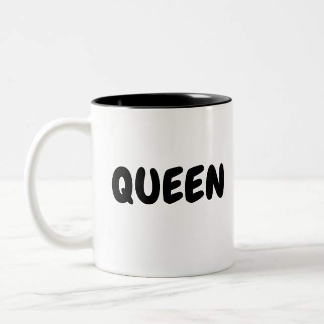 QUEEN ZWEIFARBIGE TASSE (Links)