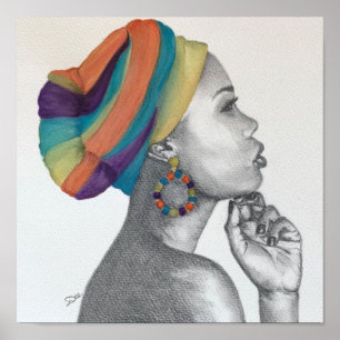 QUEENCONFIDENCE Premium Canvas Print (11x11) Poster