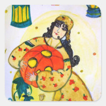 Queenie's Halloween-Aufkleber