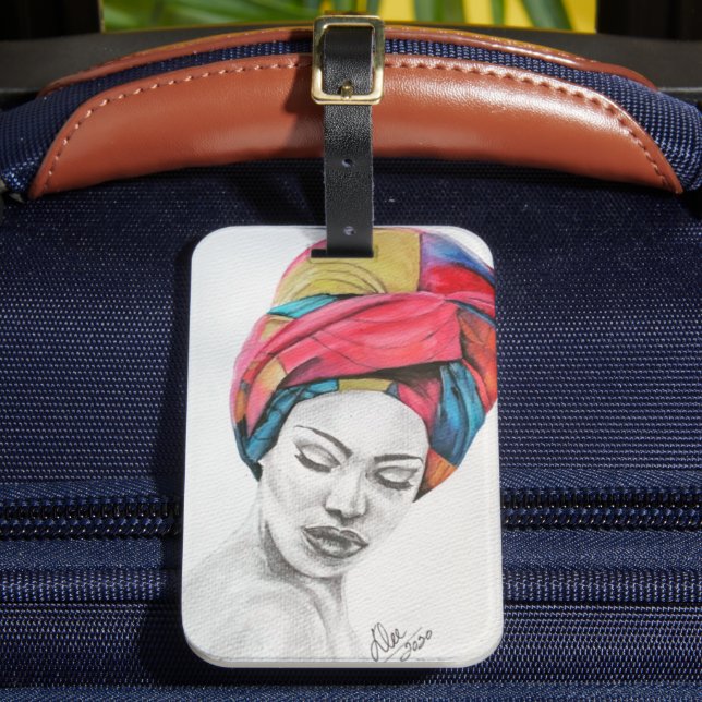 QUEENIFIZIERTER AcrylGepäckanhänger Gepäckanhänger (Vorderseite Insitu 2)