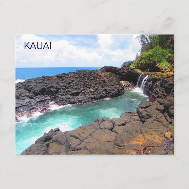 Queen's Bath, Kauai, Hawaii Postcard Postkarte (Vorderseite)
