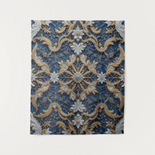 Queen's Bluish Embrace Wandteppich