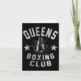 Queens Boxing Club - Vintager beängstigender Boxer Karte
