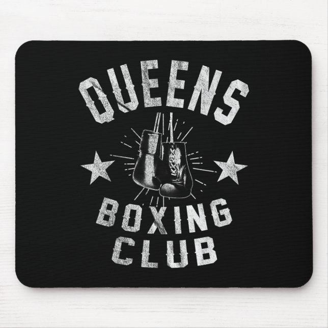 Queens Boxing Club - Vintager beängstigender Boxer Mousepad (Vorne)
