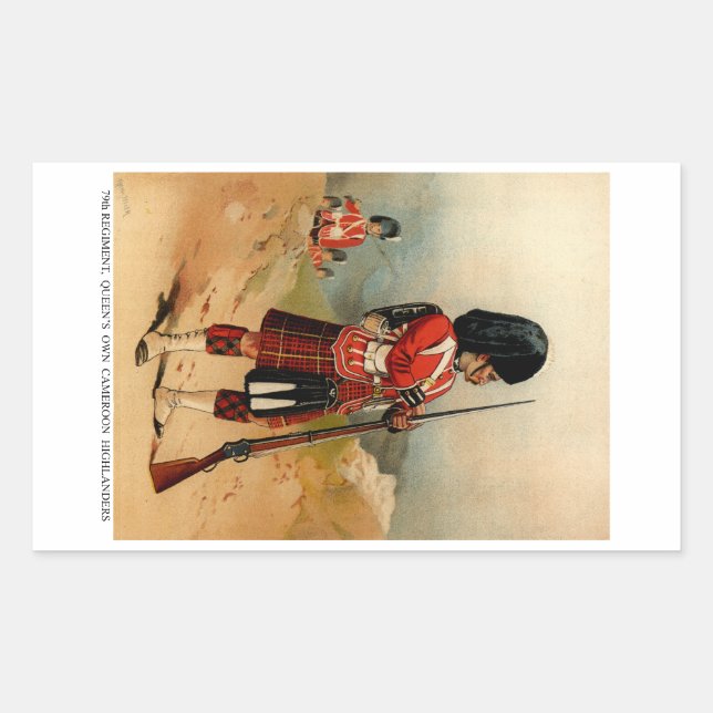 Queens Cameroon Highlanders Rechteckiger Aufkleber (Vorderseite)