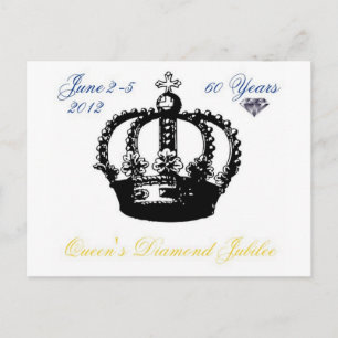 Queens Diamond Jubilee 2012 Postkarte
