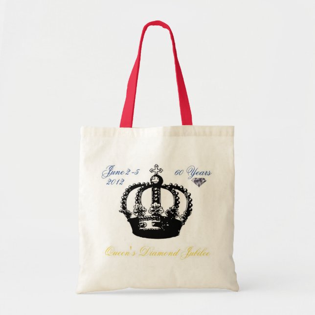 Queens Diamond Jubilee 2012 Tote Bag Tragetasche (Vorne)