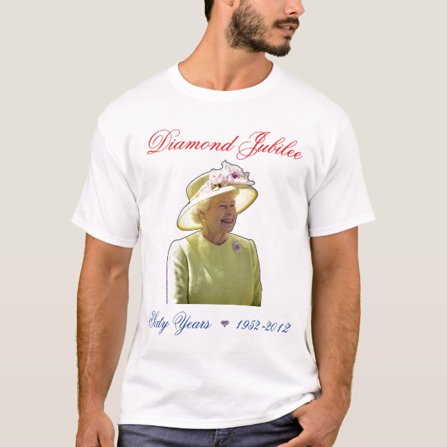 Queens Diamond Jubilee 60 Jahre Shirt (Vorderseite)