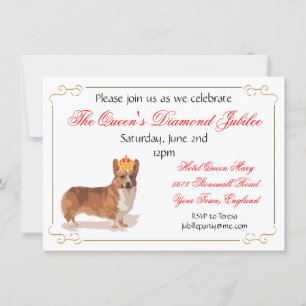 Queen's Diamond Jubilee Party Einladung