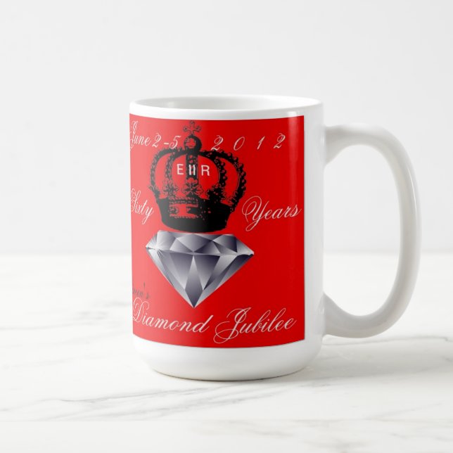 Queens Diamond Jubilee Tasse (Rechts)