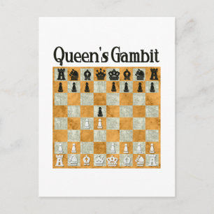 Queen's Gambit Postkarte