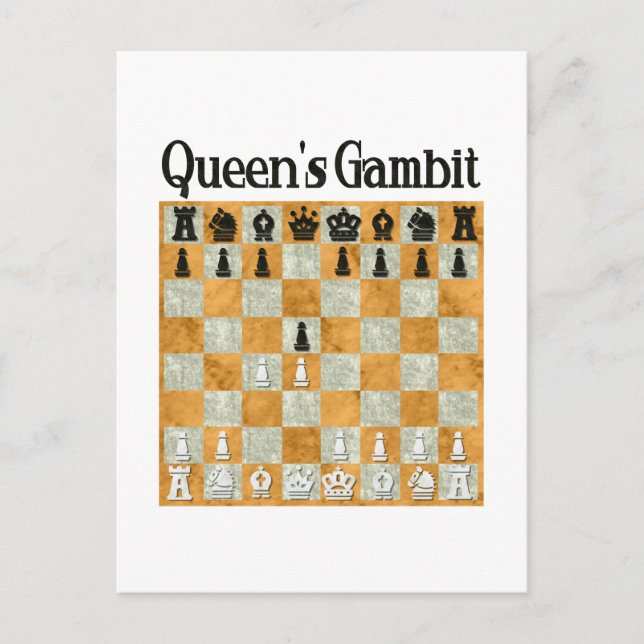 Queen's Gambit Postkarte (Vorderseite)