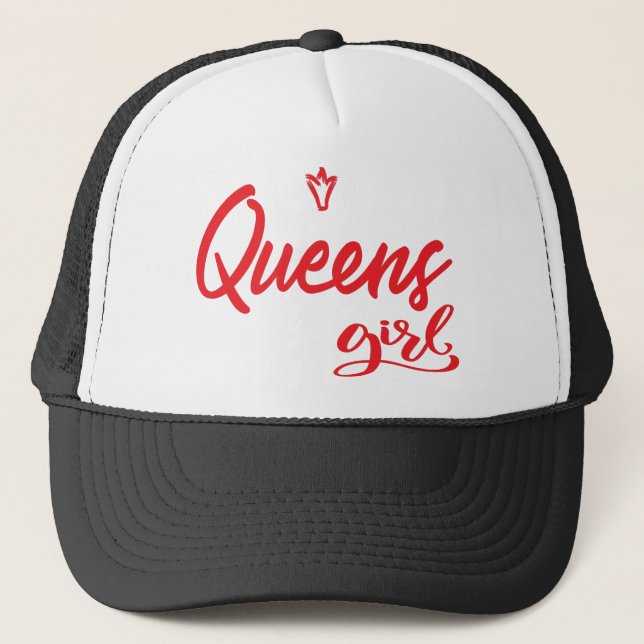 Queens Girl New York Truckerkappe (Vorderseite)