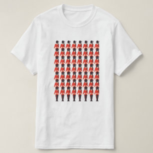Queens Guard Soldiers Pattern T-Shirt