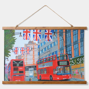 Queen's Jubilee London Wandteppich Mit Holzrahmen