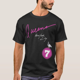 Queens New York City Pigeon 7 Zug T-Shirt