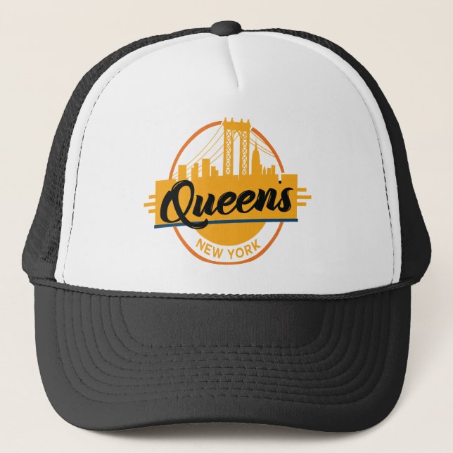 Queens New York Truckerkappe (Vorderseite)