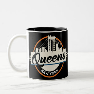 Queens New York Zweifarbige Tasse
