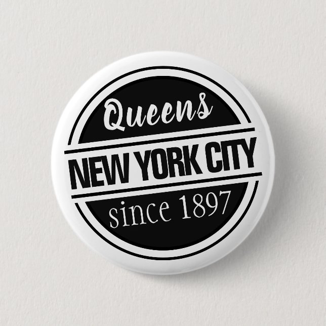 Queens NYC 1897 Button (Vorderseite)