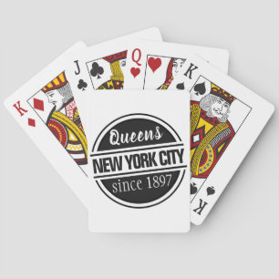 Queens NYC 1897 Spielkarten