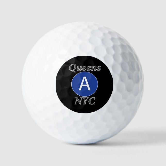 Queens NYC A Train Golfball (Vorderseite)