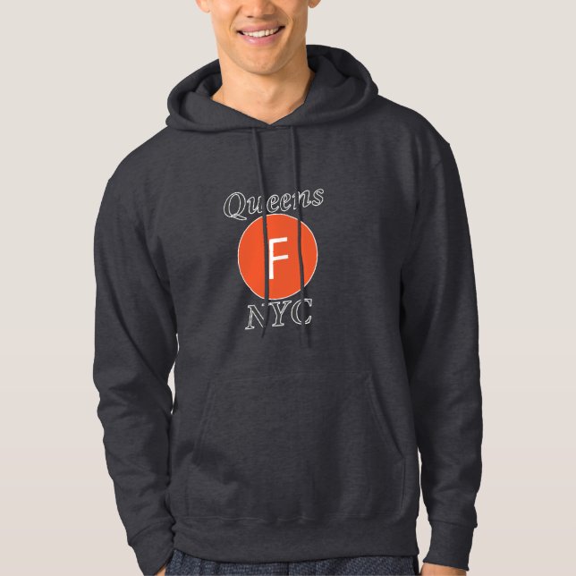 Queens NYC F-Zug Hoodie (Vorderseite)