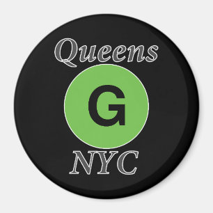 Queens NYC G Zug Magnet