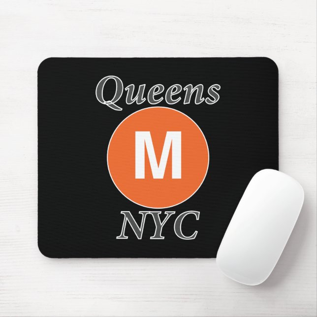 Queens NYC M Zug Mousepad (Mit Mouse)