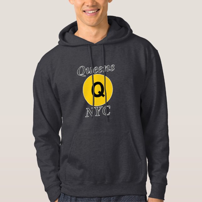 Queens NYC Q Train Hoodie (Vorderseite)