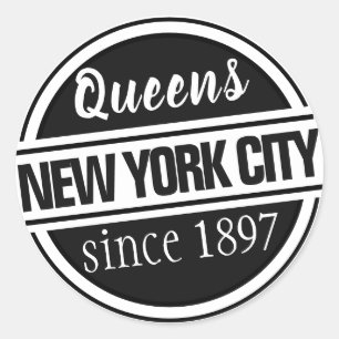 Queens NYC Runder Aufkleber