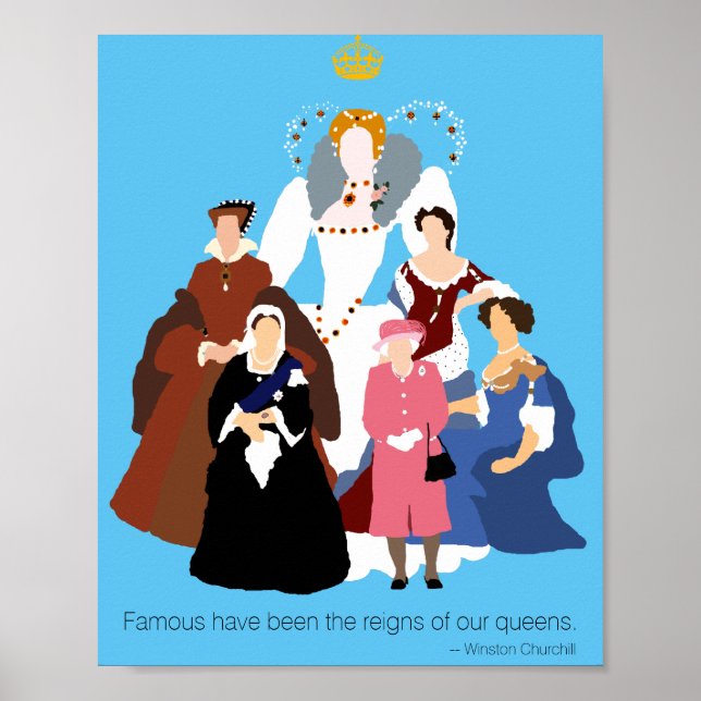 Queens of England Poster (Vorne)
