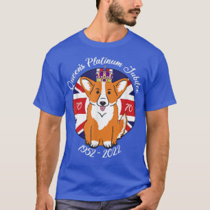 QUEENS PLATINUM JUBILEE 195222 Corgi in einer Kron T-Shirt