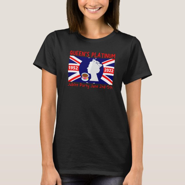 Queens Platinum Jubilee Queen Jubilee Tee Kaffee (Vorderseite)