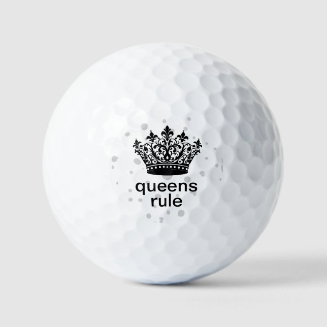 Queens Rule Crown  Golfball (Vorderseite)