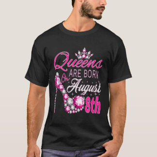 Queens sind am August 8. Löwe Queen Virgo Que Gebo T-Shirt