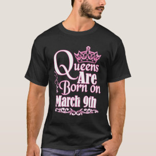 Queens sind am März Geboren 9. Pisces Aries Damen T-Shirt