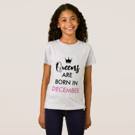 Queens sind im Dezember geboren - individualisierb T-Shirt