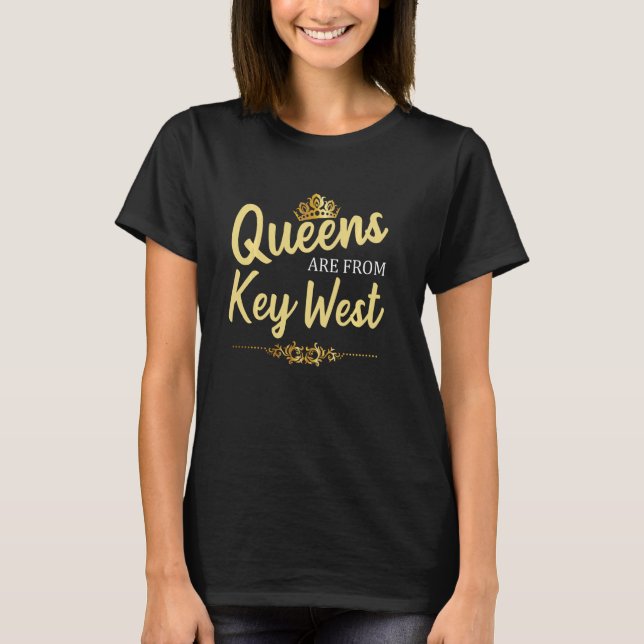 Queens sind von West Fl Florida Funny Zuhause Roo T-Shirt (Vorderseite)