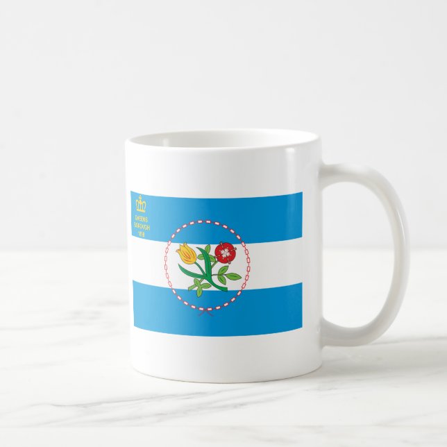 Queens-Stadt-Flagge Tasse (Rechts)
