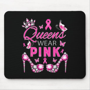 Queens tragen rosa Brustkrebs-Bewusstsein Band Su Mousepad