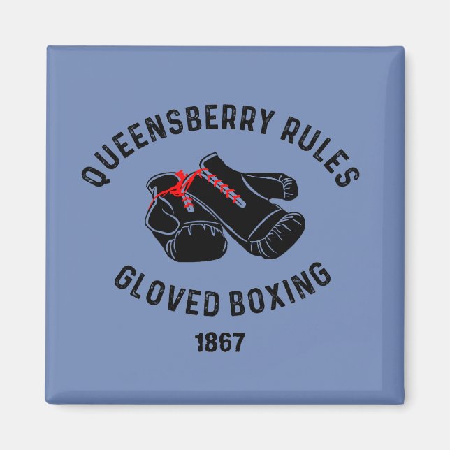 'Queensberry-Regeln' Magnet (Vorne)