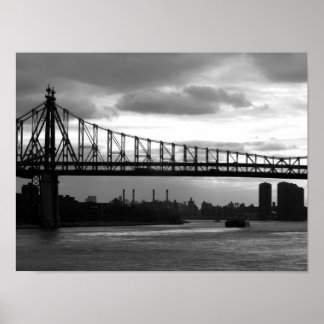 Queensboro Bridge 15 x 11 Plakat - Keine Grenzen