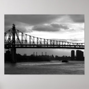 Queensboro Bridge 15 x 11 poster  - No Border