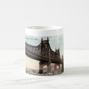 Queensboro Bridge, New York City 1915 Vintage Tasse