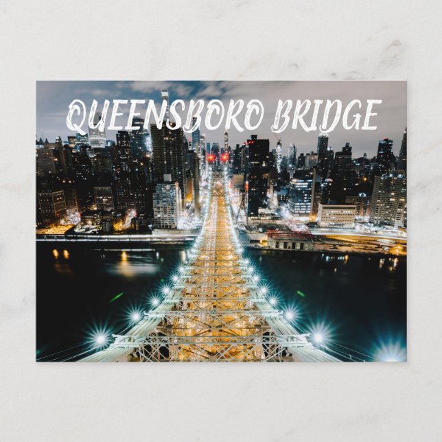 Queensboro-Brücke Postkarte (Vorderseite)